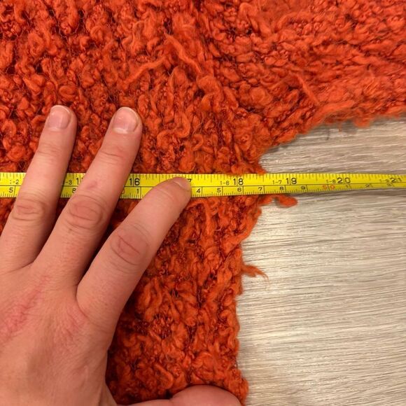 Free People September Song Sweater Red Orange Size M - Picture 10 of 10